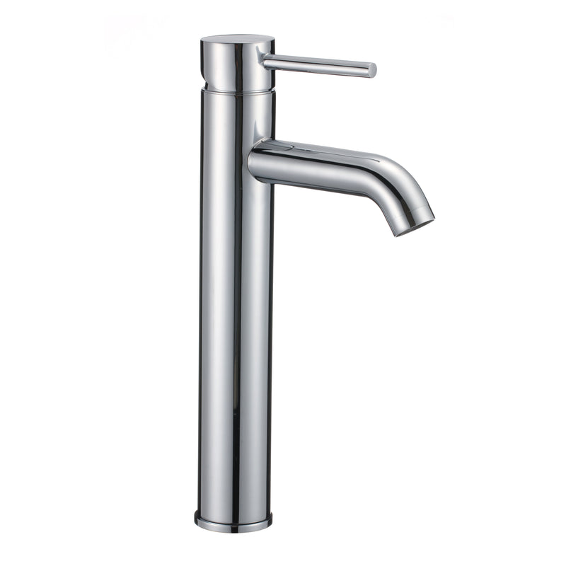 12" Stainless Steel Polished Chrome Finish Single Handle Bathroom Faucet